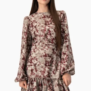 Vestido Ivonne corto manga larga