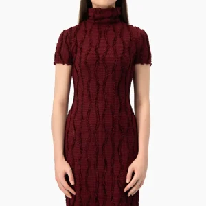 Vestido tejido Ivonne vino