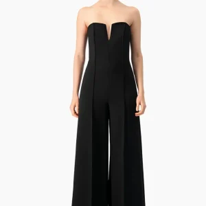 Jumpsuit Ivonne strapless negro