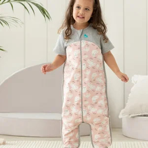 Pijama Manga Corta 1.5 TOG Algodón Orgánico Palomas Rosas