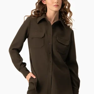 Camisa clasica olivo