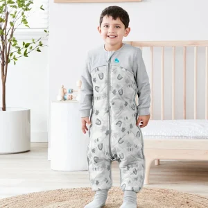 Traje de dormir 2.5 TOG Algodón orgánico/Lana Merino Gris Nubes