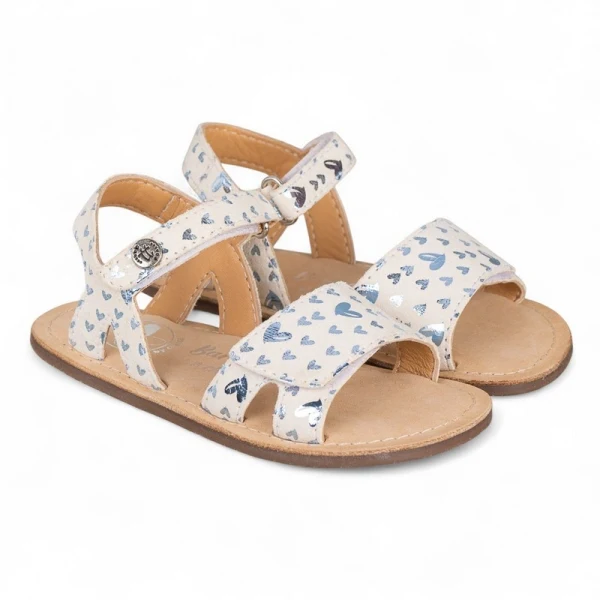 Sandalia Piel Barefoot con velcro de corazones AMALFI - CHETTO - Imagen 3
