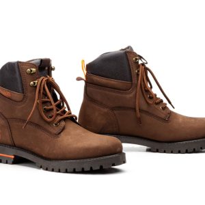 11572 Bota para caballero en piel de color marrón, con cordones ( hecho en España)