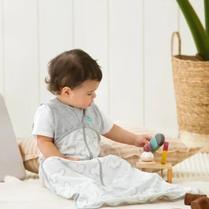 Saco de Dormir 0.2 TOG Algodón Orgánico Gris Daydream