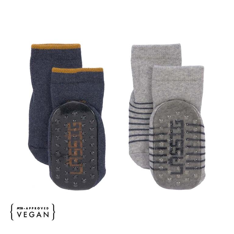 Calcetines antideslizantes 2Pcs Gris- LÄSSIG - Imagen 2