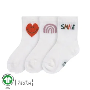 Calcetines Tenis corazón 3 Uds Little Smil- LÄSSIG