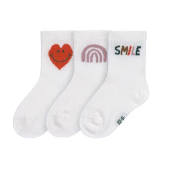 Calcetines Tenis corazón 3 Uds Little Smil- LÄSSIG - Imagen 3