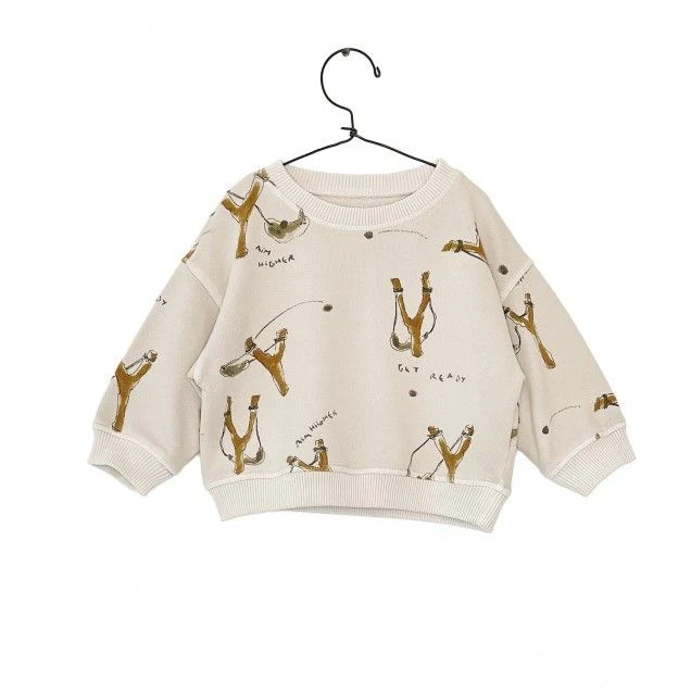Sudadera felpa estampada tirachinas- PLAY UP - Imagen 2