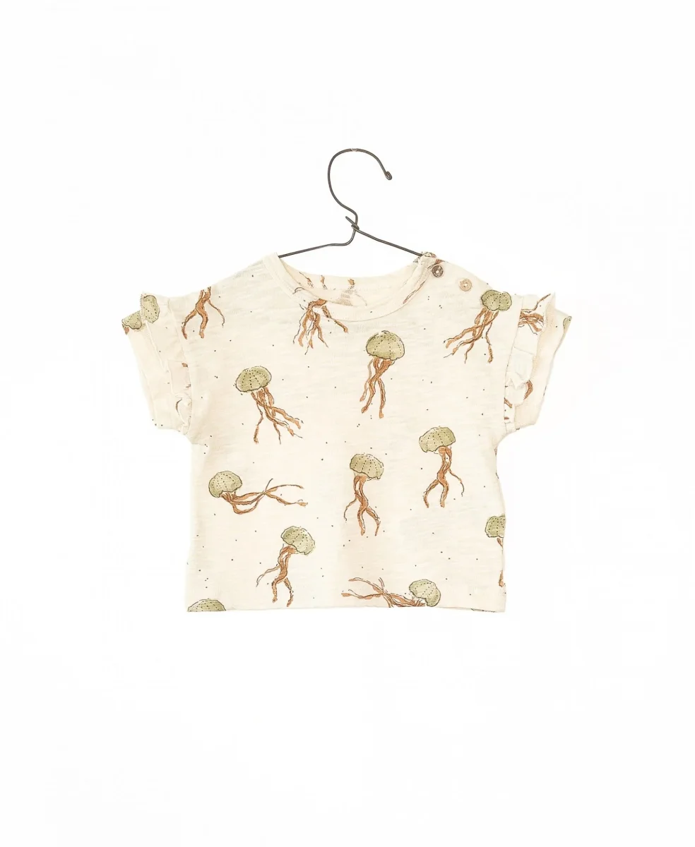 Camiseta jersey flamé estampado medusas- PLAY UP - Imagen 2