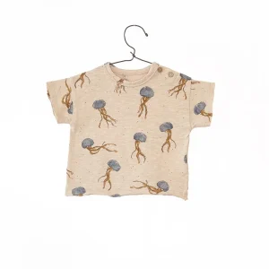 Camiseta jersey flamé estampado medusas azules- PLAY UP