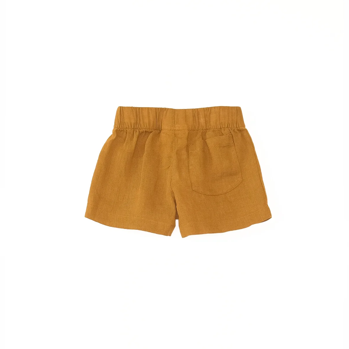 Pantalón corto lino mostaza- PLAY UP - Imagen 3