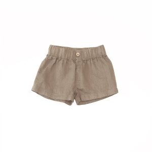 Pantalón corto lino natural- PLAY UP