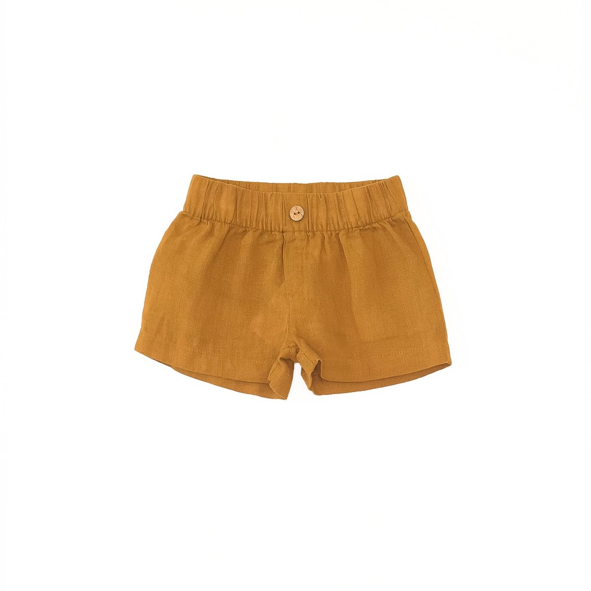 Pantalón corto lino mostaza- PLAY UP - Imagen 2