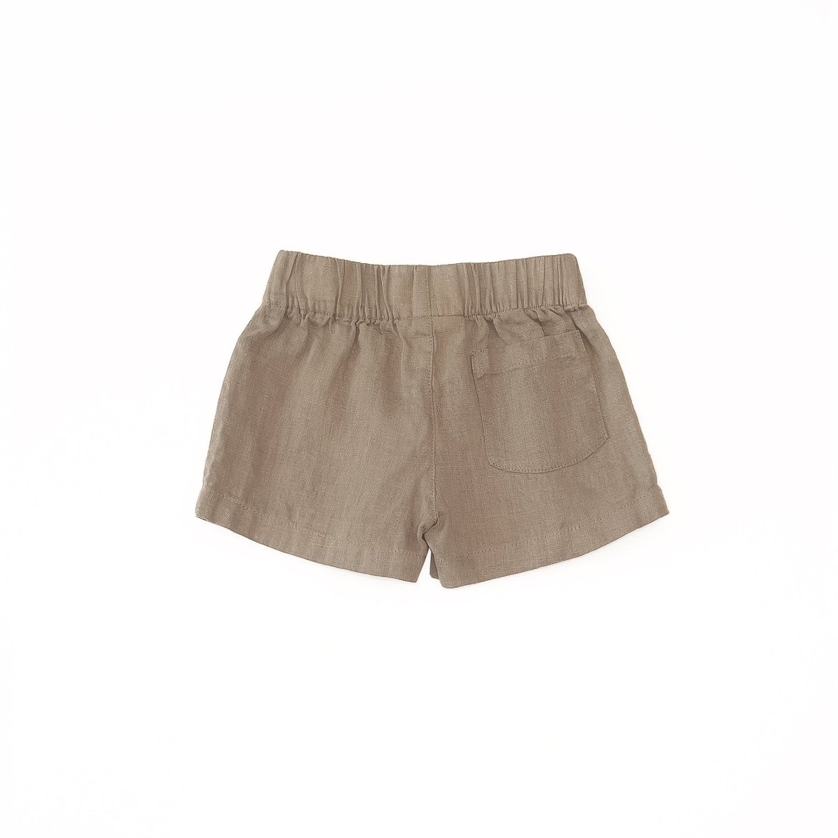 Pantalón corto lino natural- PLAY UP - Imagen 3