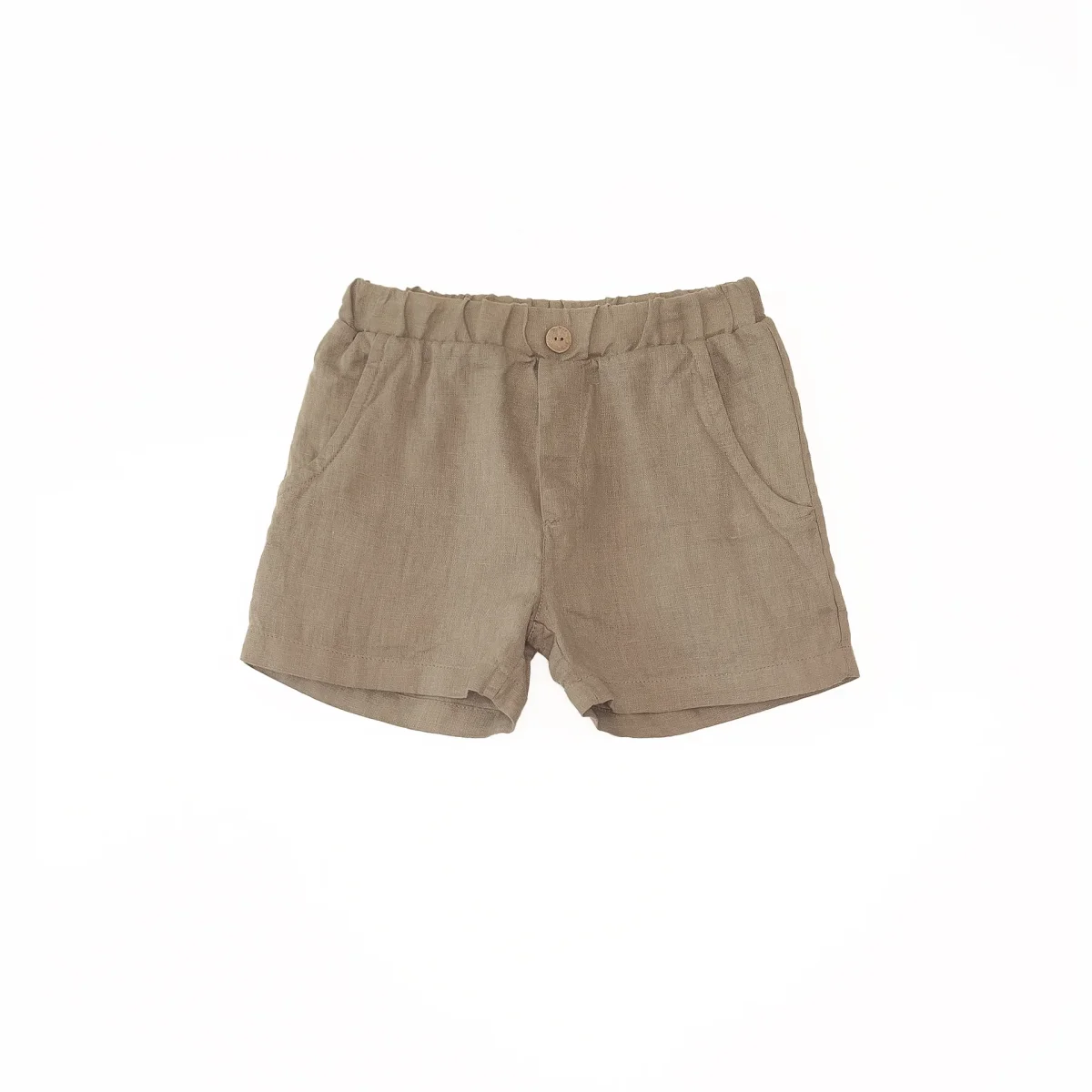Pantalón corto lino natural- PLAY UP