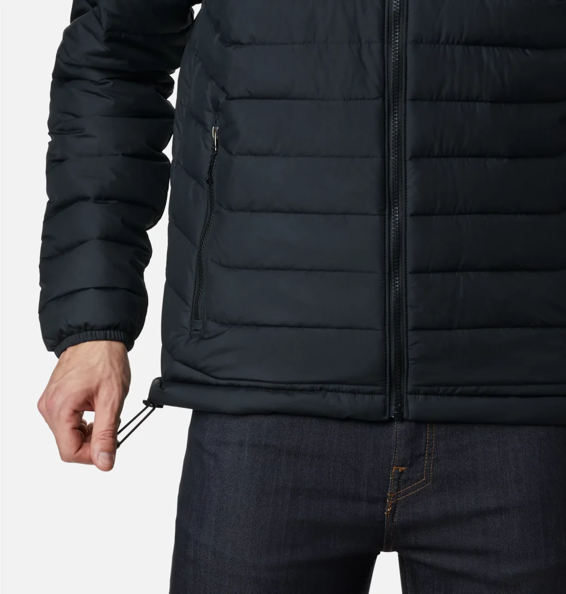 Chaqueta con capucha Powder Lite™ para hombre Color Black - Imagen 7