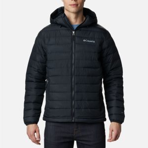 Chaqueta con capucha Powder Lite™ para hombre Color Black