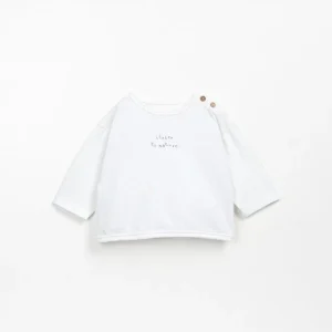 Camiseta manga larga "closer to nature" blanca- PLAY UP