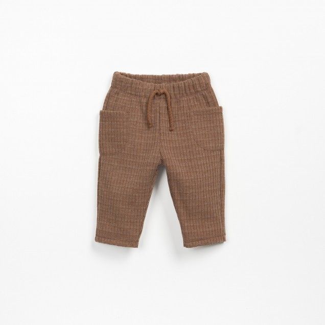 Pantalones de punto marrón- PLAY UP - Imagen 2