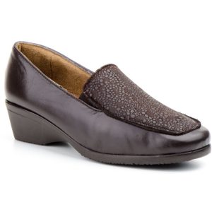 1707 Mocasín para señora en piel de color marrón ( hecho en España)