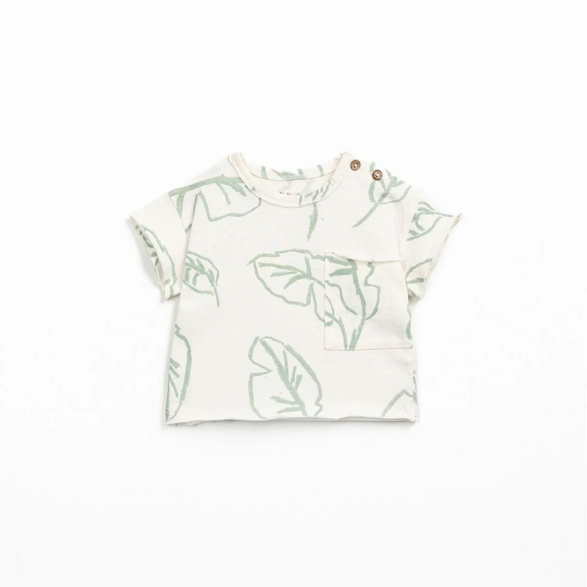 Camiseta manga corta estampada hojas- PLAY UP - Imagen 2