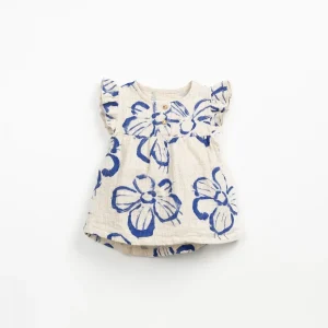 Blusa estampada de flores azules- PLAY UP
