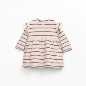 Vestido rayas berenjena- PLAY UP