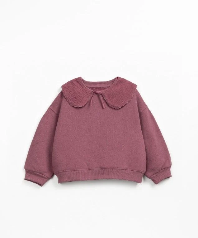 Jersey Felpa con cuello Berenjena - PLAY UP