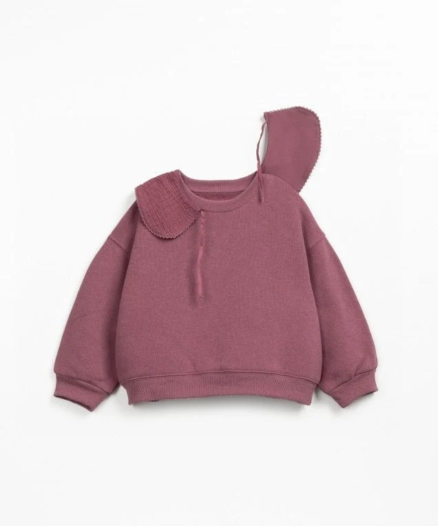 Jersey Felpa con cuello Berenjena - PLAY UP - Imagen 4