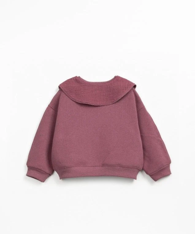 Jersey Felpa con cuello Berenjena - PLAY UP - Imagen 3