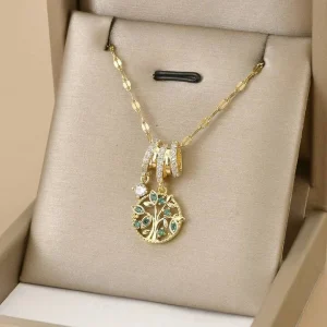 Collar dorado Árbol de la vida