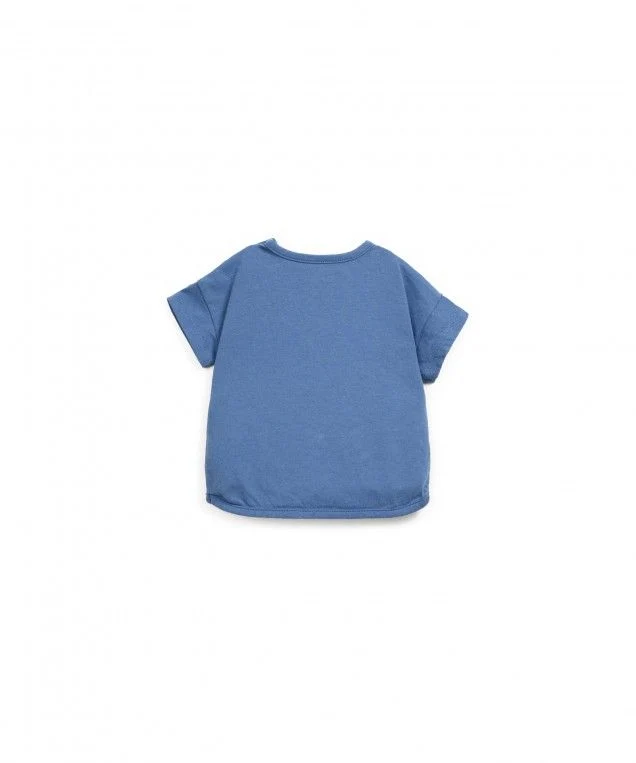 Camiseta Azul con bolsillo - PLAY UP - Imagen 3