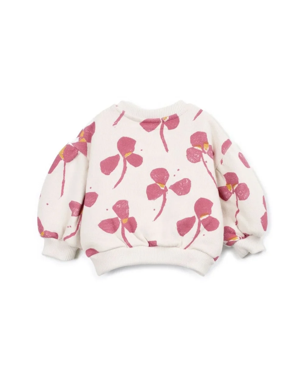 Sudadera Flores Malva- PLAY UP - Imagen 3