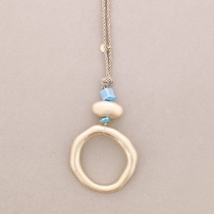 COLLAR CÍRCULO AZUL