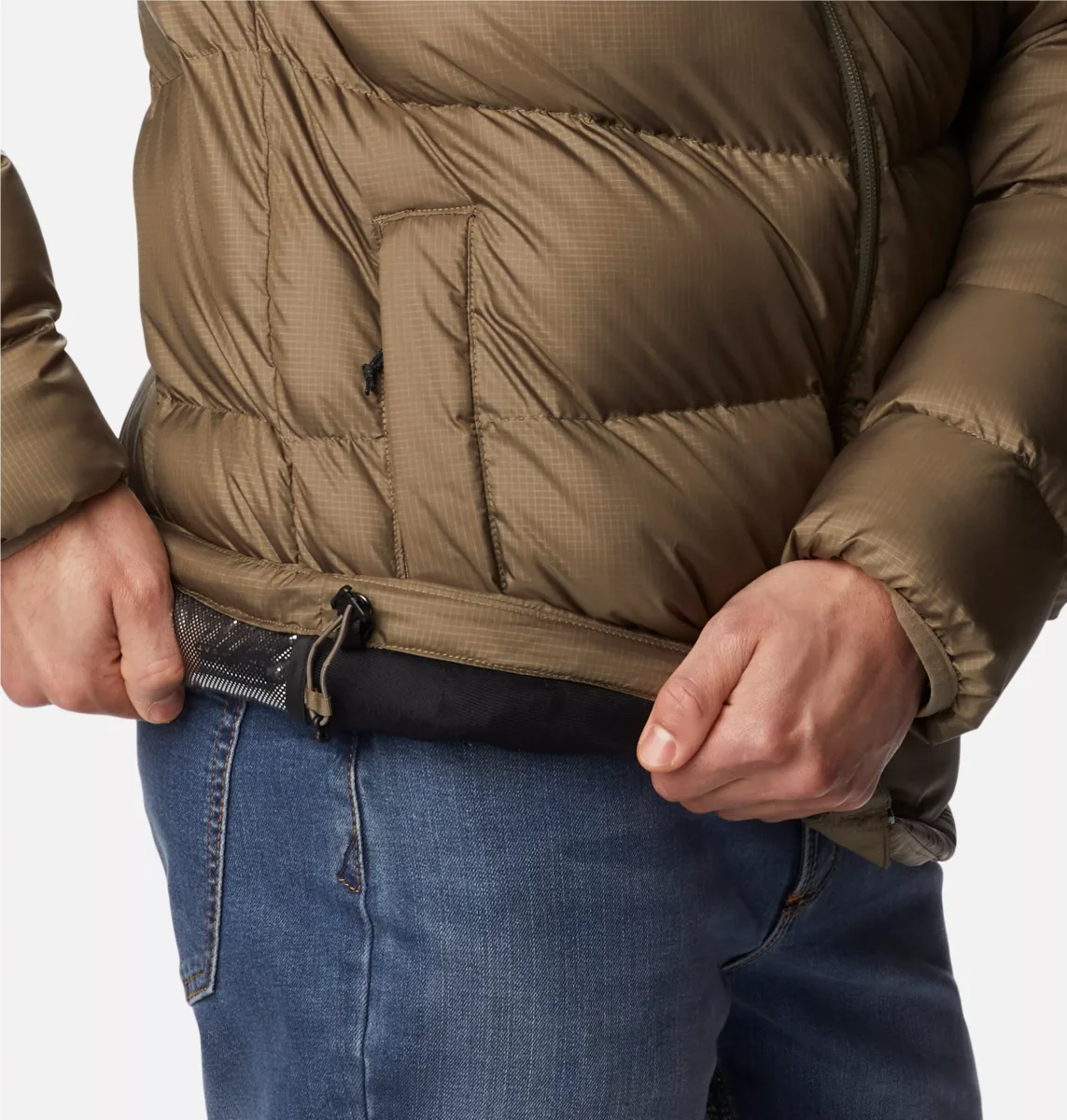 Chaqueta acolchada Columbia con capucha Fivemile Butte™ para hombre Color: Stone Green - Imagen 6