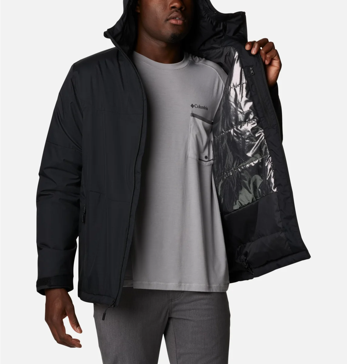 Chaqueta impermeable con aislamiento Point Park™ para hombre Color : Black - Imagen 4