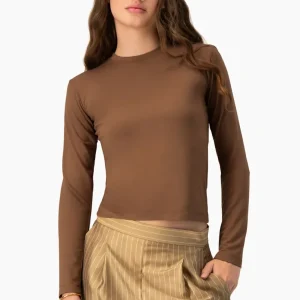 Playera basica lisa manga larga