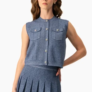 Chaleco Denim Lúrex