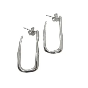 PENDIENTES MAE HOOPS PLATA