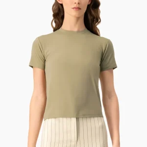 Playera basica lisa manga corta