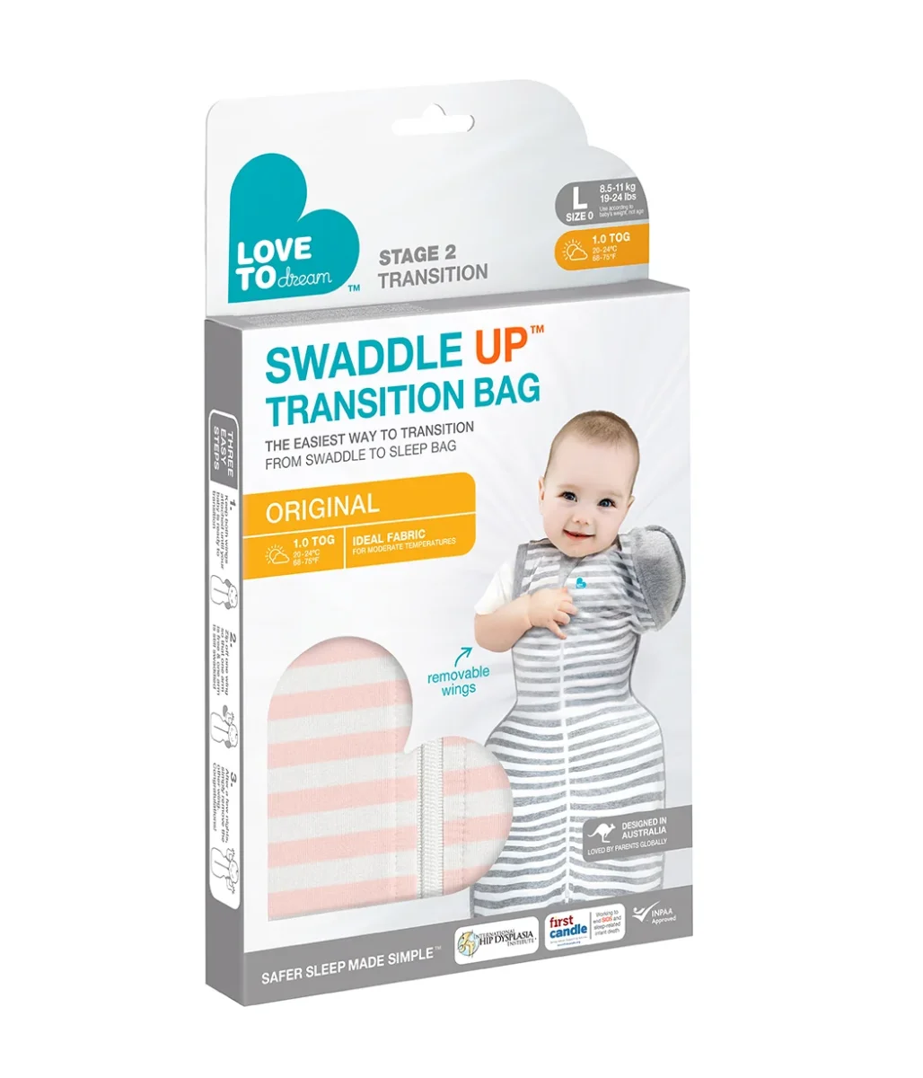 Swaddle Up™ Bolso de transición 1.0 TOG Algodón Rosa Viejo - Imagen 8