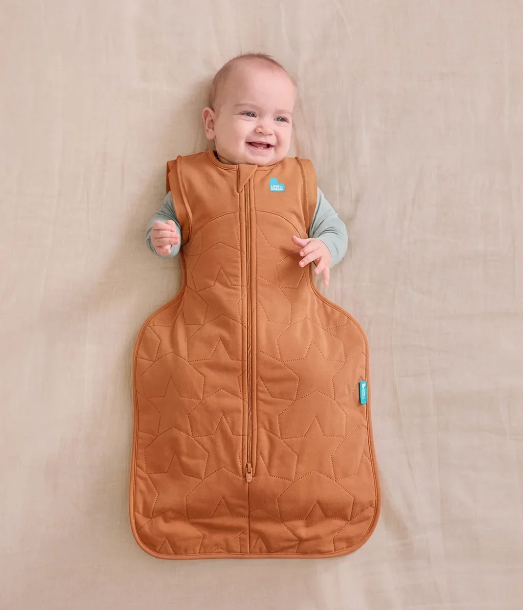Swaddle Up™ Saco de dormir de transición 2 en 1 2.5 TOG Algodón Avellana Estrella acolchada - Imagen 7
