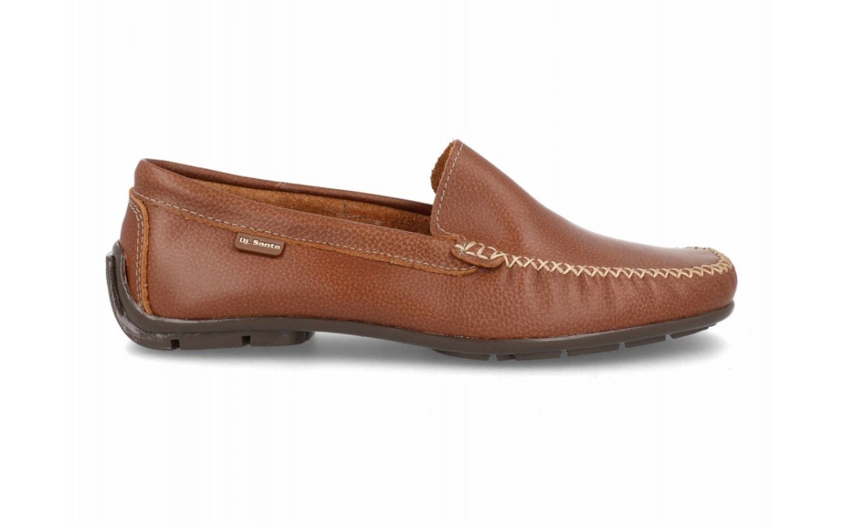 Mocasín de piel para hombre modelo 2001 disponible en marino, negro y cuero - Imagen 4