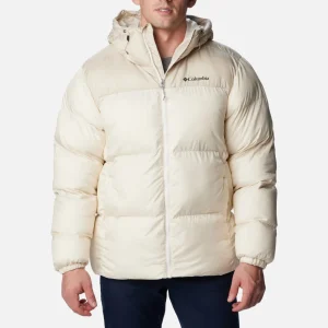Chaqueta acolchada Columbia con capucha Puffect™ para hombre Color: Chalk, Dark Stone