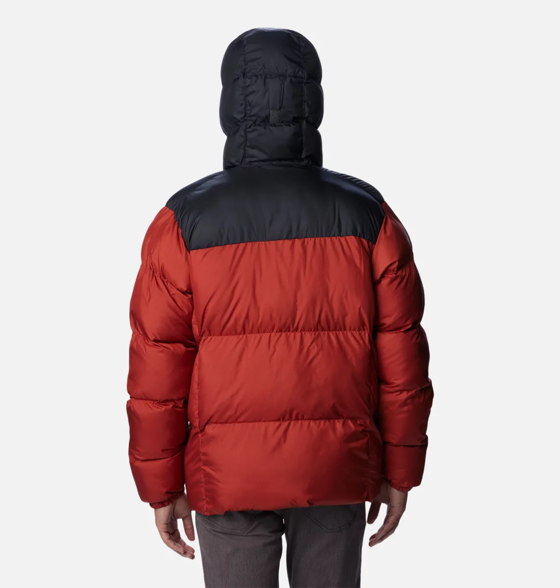 Chaqueta acolchada Columbia con capucha Puffect™ para hombre Color: Warp Red, Shark - Imagen 7