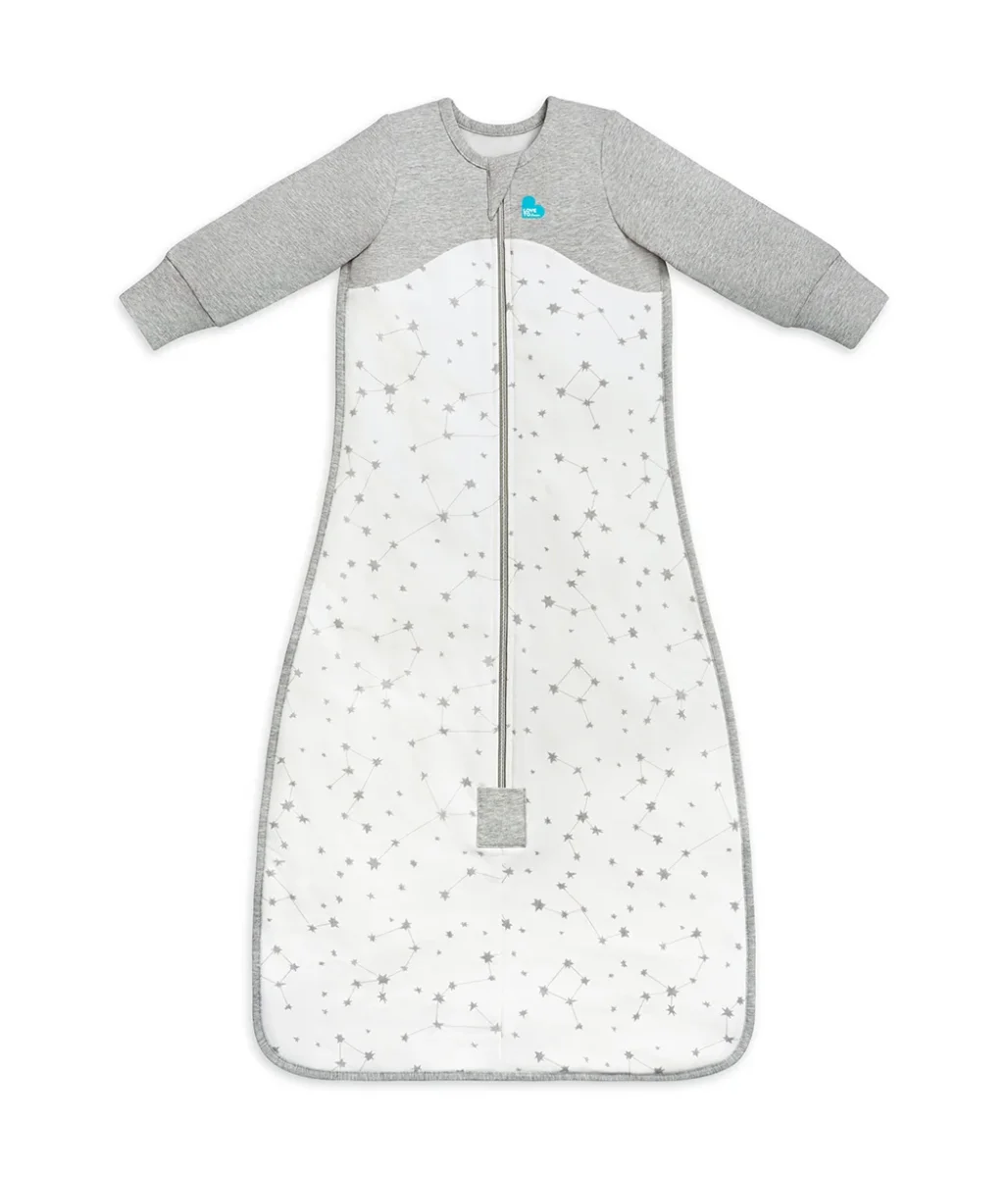 Saco de Dormir Manga Larga 1.5 TOG Algodón Orgánico Blanco Estelar - Imagen 3