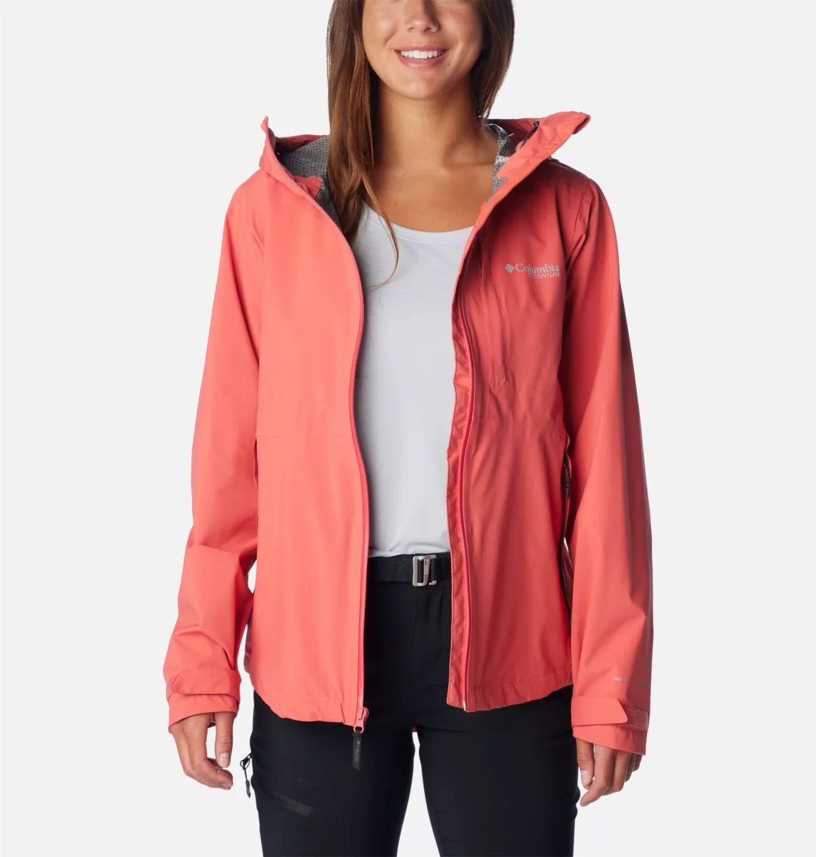 Chaqueta de senderismo impermeable Ampli-Dry™ II para mujer Color: Juicy - Imagen 4