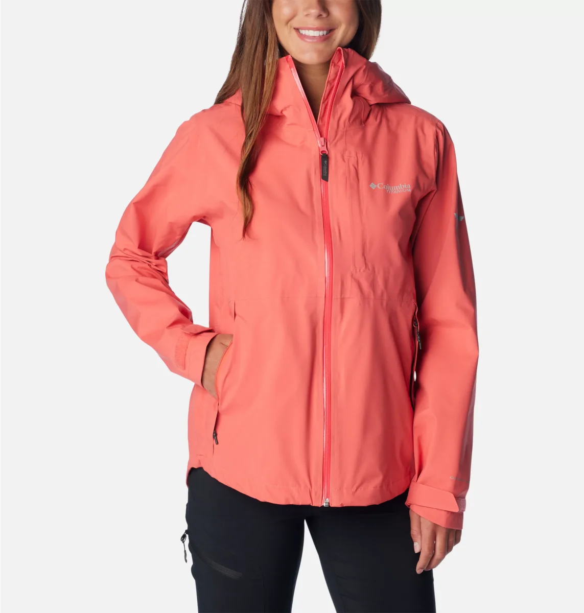 Chaqueta de senderismo impermeable Ampli-Dry™ II para mujer Color: Juicy - Imagen 2