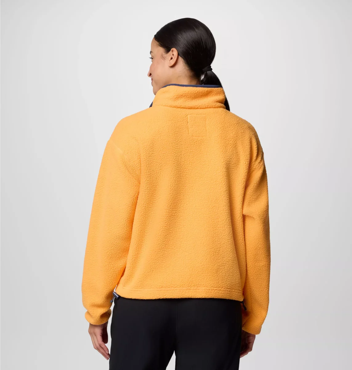 Forro polar sherpa corto con cierre medio Helvetia™ II para mujer Color: Summer Orange - Imagen 4